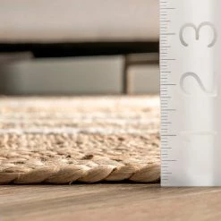 NuLOOM New Arrivals Caile Hand Loomed Raised Geometric Jute Area Rug