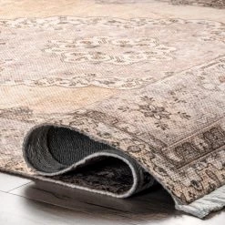 NuLOOM Kalen Hand Woven Vintage Medallion Flatweave Area Rug