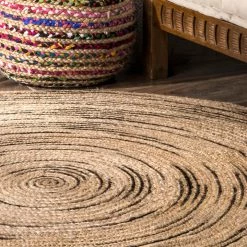 NuLOOM New Arrivals Braided Chelsea Jute Area Rug