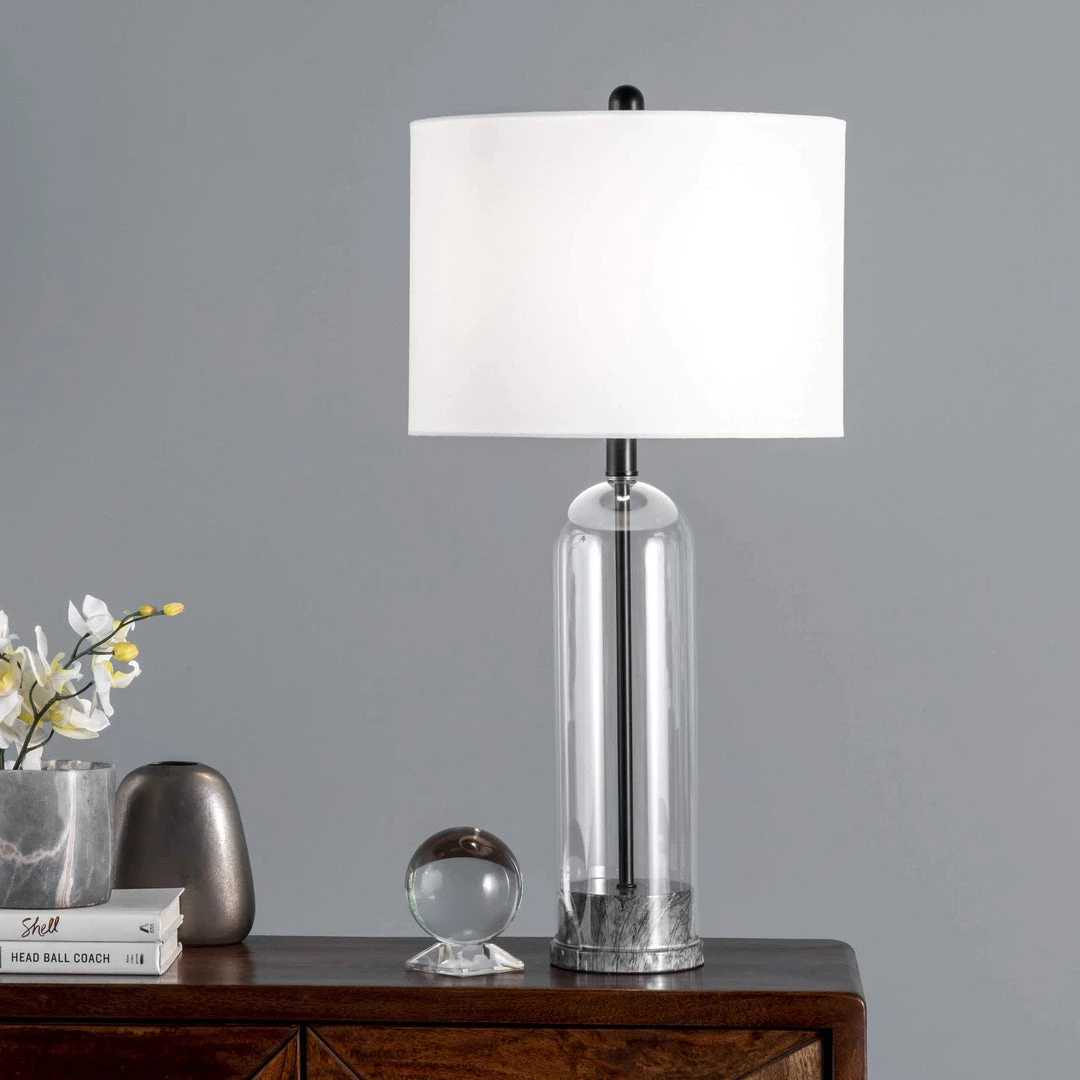 NuLOOM New Arrivals Bayhill 28" Glass Table Lamp 2 NuLOOM New Arrivals Bayhill 28" Glass Table Lamp