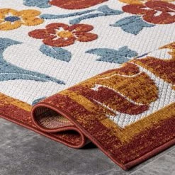 NuLOOM New Arrivals London Textured Floral Indoor/Outdoor Area Rug