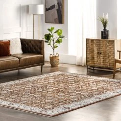 NuLOOM New Arrivals Riley Traditional Bordered Area Fringe Area Rug