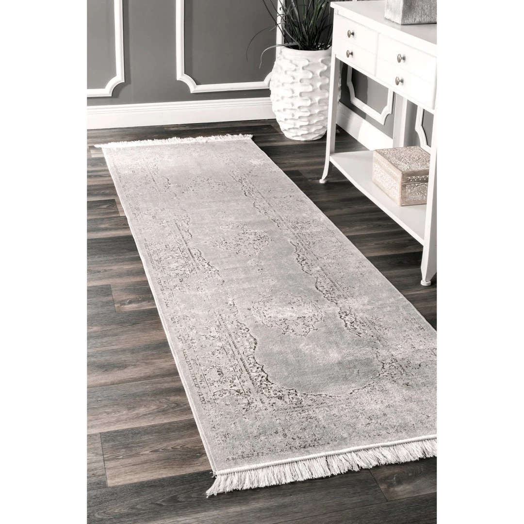 NuLOOM New Arrivals Vintage Medallion Cantrell Fringe Area Rug 20 NuLOOM New Arrivals Vintage Medallion Cantrell Fringe Area Rug