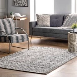 NuLOOM New Arrivals Textured Tribal Trellis Area Rug
