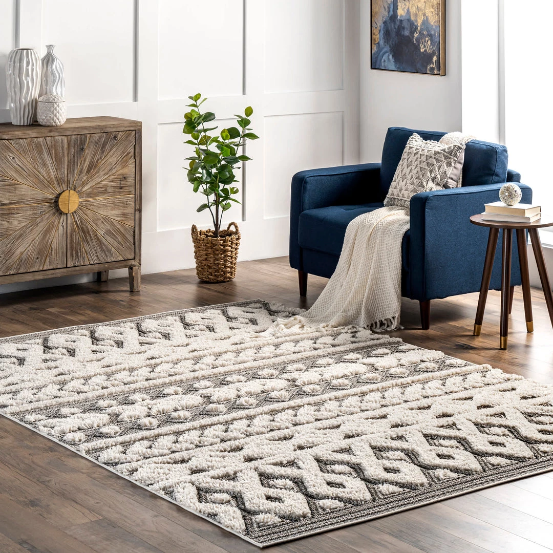 NuLOOM Rebecca High Low Textured Shaggy Area Rug 2 NuLOOM Rebecca High Low Textured Shaggy Area Rug