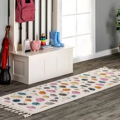 NuLOOM New Arrivals Maybelle Braided Tassle Modern Area Rug