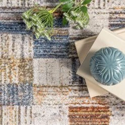 NuLOOM Mindy Faded Contemporary Tiles Fringe Area Rug