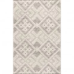 NuLOOM New Arrivals Beth High Low Hand Tufted Wool Diamond Tile Area Rug