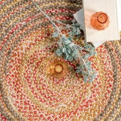 NuLOOM Braided Draya Jute Area Rug