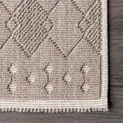 NuLOOM Maverick Textured Moroccan Bath Mat Small