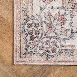 NuLOOM New Arrivals Ren Machine Washable Vintage Floral Area Rug