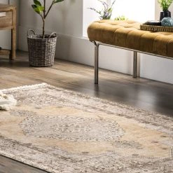 NuLOOM Kalen Hand Woven Vintage Medallion Flatweave Area Rug