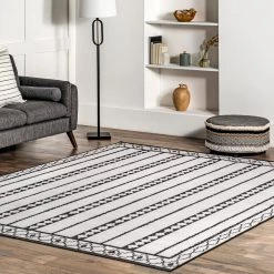 NuLOOM Elsy Modern Tribal Machine Washable Area Rug