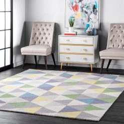 NuLOOM Bianca Triangles Area Rug Bedroom