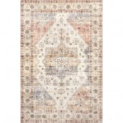 NuLOOM Palace Medallion Washable Area Rug