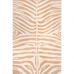 NuLOOM Contemporary Hand Tufted Plush Zebra Area Rug 63 NuLOOM Contemporary Hand Tufted Plush Zebra Area Rug