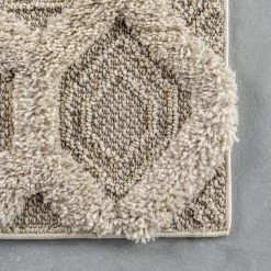 NuLOOM New Arrivals Janis High Low Textured Shaggy Honeycomb Area Rug