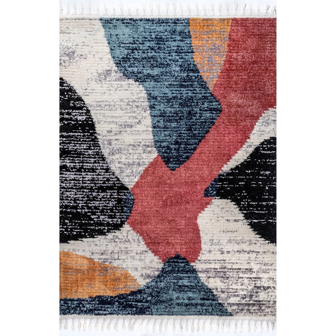 NuLOOM New Arrivals Emilia Contemporary Abstract Shaggy Tassel Area Rug 1 NuLOOM New Arrivals Emilia Contemporary Abstract Shaggy Tassel Area Rug
