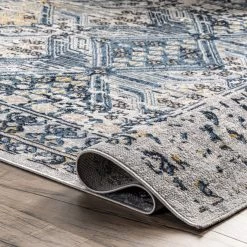 NuLOOM New Arrivals Sidney Machine Washable Vintage Diamond Area Rug