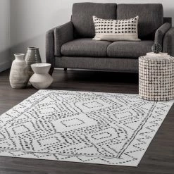 NuLOOM New Arrivals Mila Machine Washable Diamond Trellis Area Rug