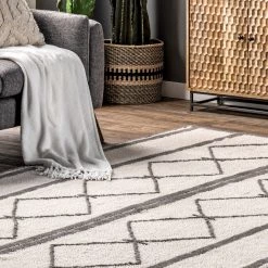 NuLOOM Paneled Diamonds Wool Washable Area Rug New Arrivals