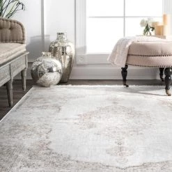 NuLOOM New Arrivals Vintage Medallion Cantrell Fringe Area Rug 27 NuLOOM New Arrivals Vintage Medallion Cantrell Fringe Area Rug
