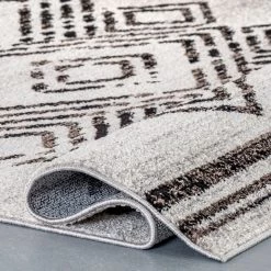 NuLOOM Merri Distressed Geometric Cotton Blend Area Rug New Arrivals