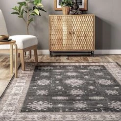 NuLOOM New Arrivals Mollie Machine Washable Traditional Border Area Rug 16 NuLOOM New Arrivals Mollie Machine Washable Traditional Border Area Rug