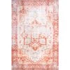 NuLOOM Margaret Printed Regal Medallion Flatweave Medium