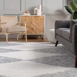 NuLOOM New Arrivals Collins Lined Diamonds Area Rug