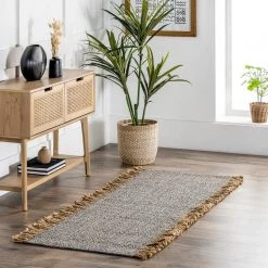 NuLOOM Flatweave Solid Tassel Amalia Area Rug 59 NuLOOM Flatweave Solid Tassel Amalia Area Rug