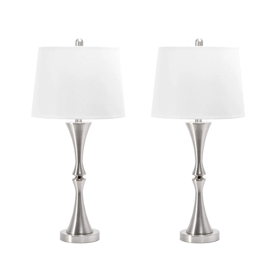 NuLOOM Basel 30" Metal Table Lamp Set 8 NuLOOM Basel 30" Metal Table Lamp Set