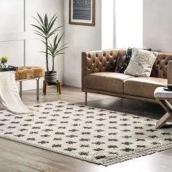 NuLOOM New Arrivals Fatima Cross Cozy Shag Tassel Area Rug